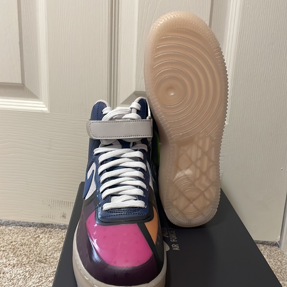 Air force 1 High 07 Thunder Blue Pink Prime. Size 6 - Picture 3 of 5